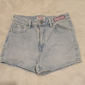 Barbie High Rise Sky Blue Jean Shorts